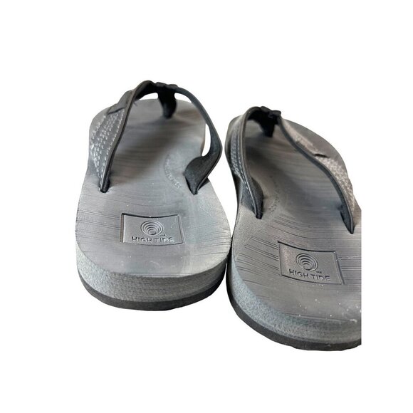 High Tide Girls Flip Flops Black Size 2 - Picture 3 of 7